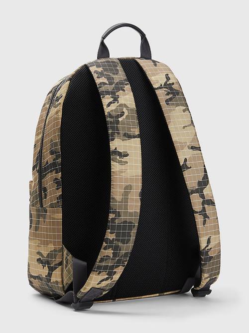 Tommy Hilfiger TH Established Camouflage Backpack Tassen Heren Groen | TH378RPW