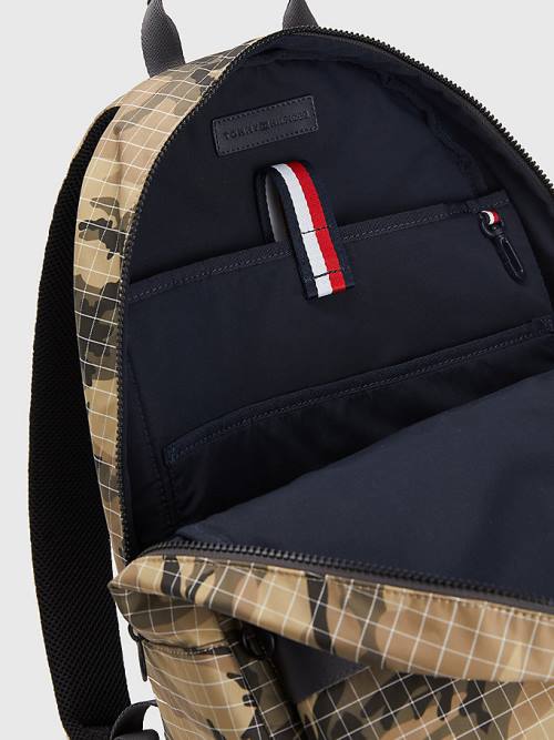 Tommy Hilfiger TH Established Camouflage Backpack Tassen Heren Groen | TH378RPW