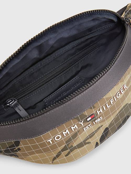 Tommy Hilfiger TH Established Camouflage Crossbody Tassen Heren Groen | TH579PWT