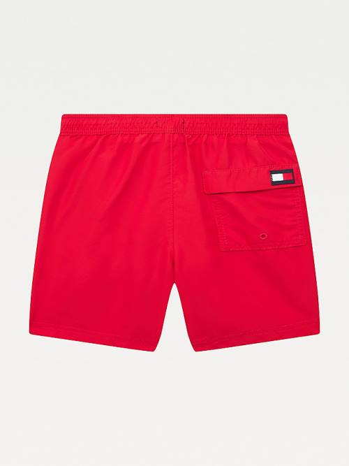 Tommy Hilfiger TH Established Drawstring Mid Length Shorts Zwemkleding Jongens Rood | TH342JTC