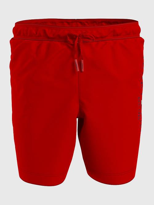 Tommy Hilfiger TH Established Drawstring Mid Length Shorts Zwemkleding Jongens Rood | TH342JTC