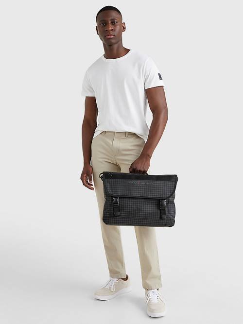 Tommy Hilfiger TH Established Messenger Tassen Heren Zwart | TH736OFK