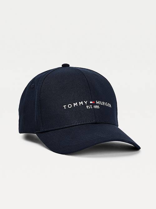 Tommy Hilfiger TH Established Organic Katoenen Cap Hoeden Heren Blauw | TH076QNZ