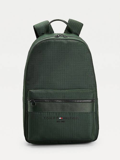 Tommy Hilfiger TH Established Recycled Polyester Backpack Tassen Heren Groen | TH298EHJ