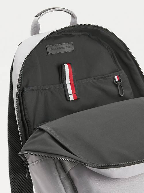 Tommy Hilfiger TH Established Recycled Polyester Backpack Tassen Heren Grijs | TH382LJU