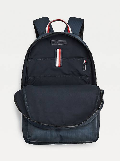 Tommy Hilfiger TH Established Recycled Polyester Backpack Tassen Heren Blauw | TH548NFX