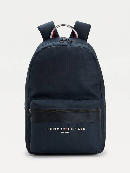 Tommy Hilfiger TH Established Recycled Polyester Backpack Tassen Heren Blauw | TH548NFX