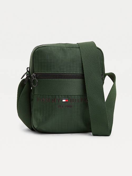 Tommy Hilfiger TH Established Small Reporter Tassen Heren Groen | TH250EQI