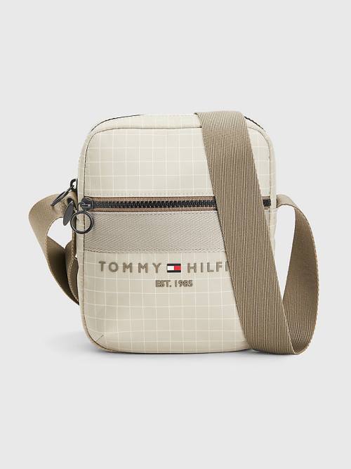 Tommy Hilfiger TH Established Small Reporter Tassen Heren Beige | TH250LCW