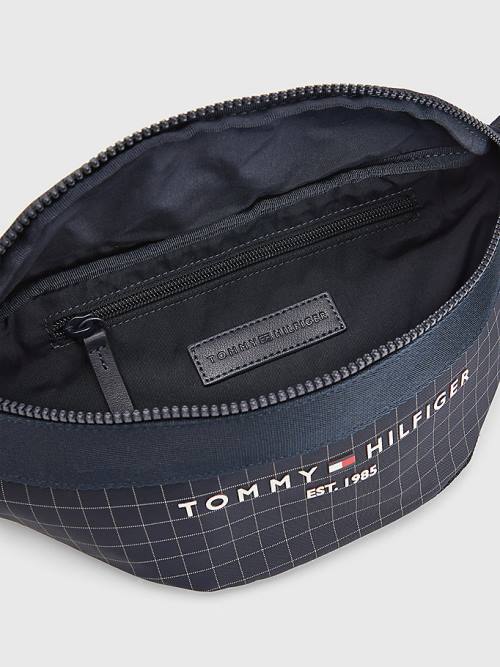 Tommy Hilfiger TH Established Square Print Crossbody Tassen Heren Blauw | TH378XWL