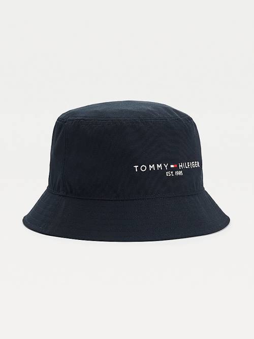 Tommy Hilfiger TH Established Tech Bucket Hoeden Heren Blauw | TH246DLI