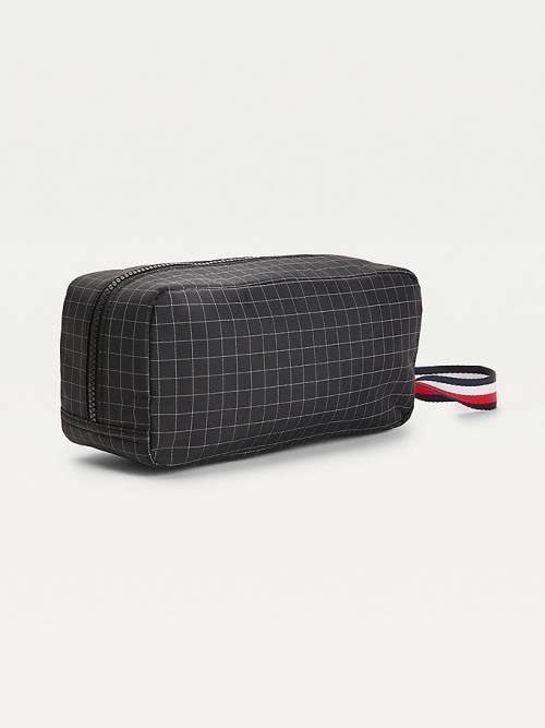 Tommy Hilfiger TH Established Water Repellent Washbag Tassen Heren Zwart | TH459VAI