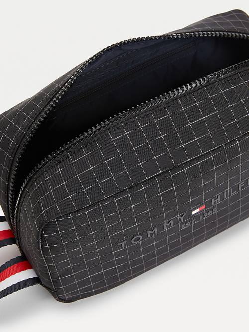 Tommy Hilfiger TH Established Water Repellent Washbag Tassen Heren Zwart | TH459VAI