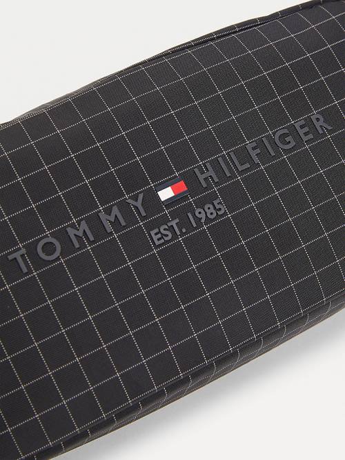 Tommy Hilfiger TH Established Water Repellent Washbag Tassen Heren Zwart | TH459VAI