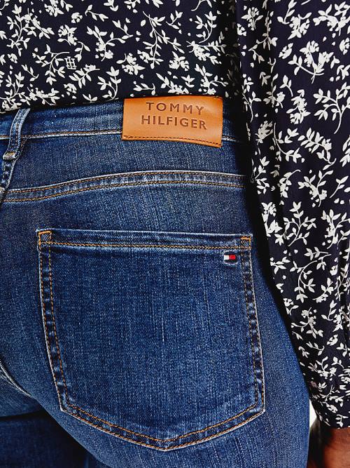 Tommy Hilfiger TH Flex Mid Rise Bootcut Jeans Dames Denim | TH736MVL