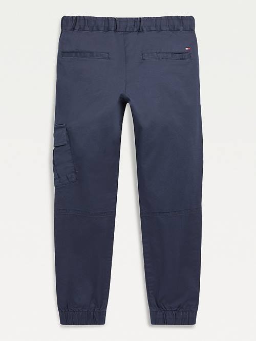 Tommy Hilfiger TH Flex Pull-On Cargo Broek Jongens Blauw | TH927HYW