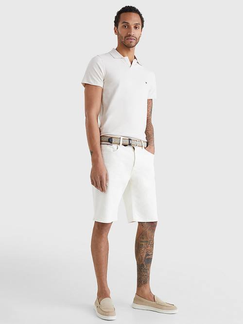 Tommy Hilfiger TH Flex Slim Fit Poloshirt Heren Beige | TH278UFZ