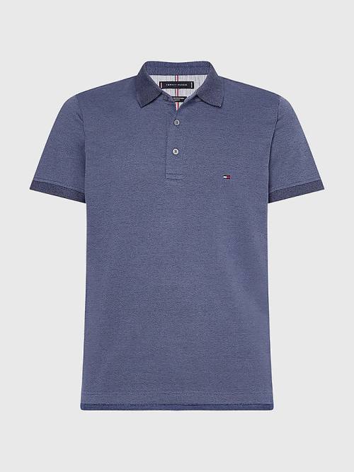 Tommy Hilfiger TH Flex Slim Fit Poloshirt Heren Blauw | TH491OZL