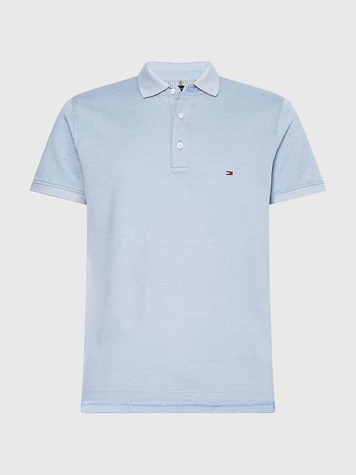 Tommy Hilfiger TH Flex Slim Fit Poloshirt Heren Blauw | TH590XGO