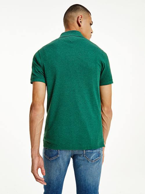 Tommy Hilfiger TH Flex Slim Fit Poloshirt Heren Groen | TH734HWS