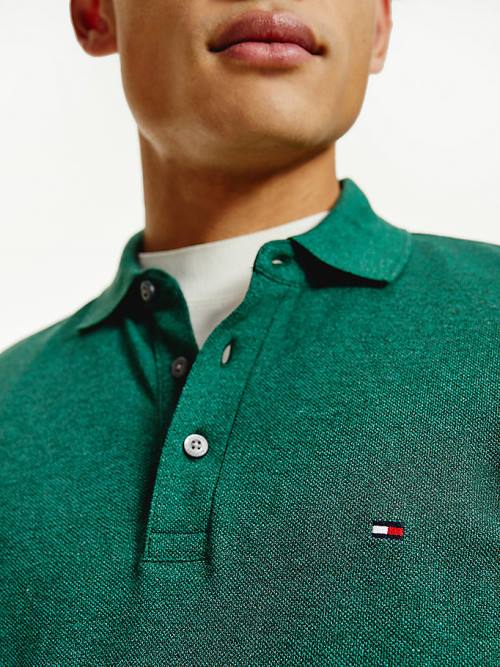 Tommy Hilfiger TH Flex Slim Fit Poloshirt Heren Groen | TH734HWS