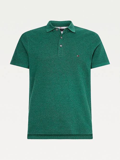 Tommy Hilfiger TH Flex Slim Fit Poloshirt Heren Groen | TH734HWS