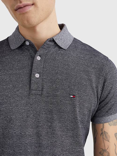 Tommy Hilfiger TH Flex Slim Fit Poloshirt Heren Blauw | TH759HXR