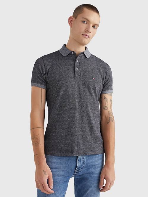 Tommy Hilfiger TH Flex Slim Fit Poloshirt Heren Blauw | TH759HXR