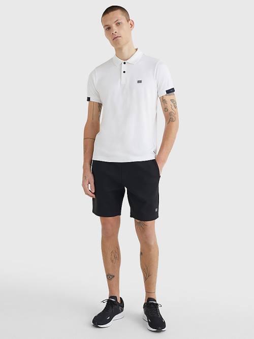 Tommy Hilfiger TH Flex Tech Essentials Slim Poloshirt Heren Wit | TH310FPS