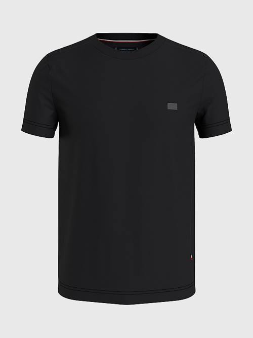 Tommy Hilfiger TH Flex Tech Essentials T-shirts Heren Zwart | TH953OHF