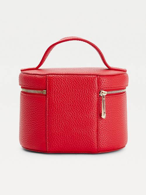 Tommy Hilfiger TH Interlock Vanity Case Tassen Dames Rood | TH153PNS