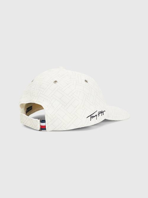 Tommy Hilfiger TH Modern Signature Embroidery Cap Hoeden Heren Wit | TH728SNL