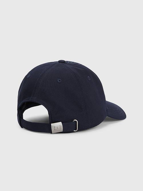 Tommy Hilfiger TH Modern Signature Patch Cap Hoeden Heren Blauw | TH674ZXG