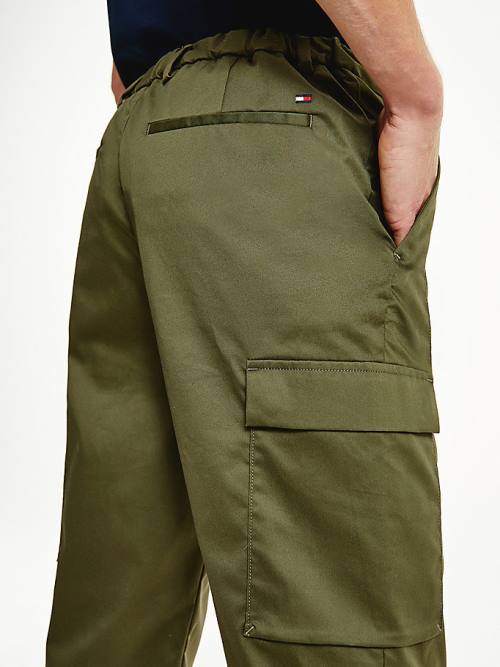 Tommy Hilfiger TH Modern Slim Fit Cargo Broek Heren Khaki | TH036OHP