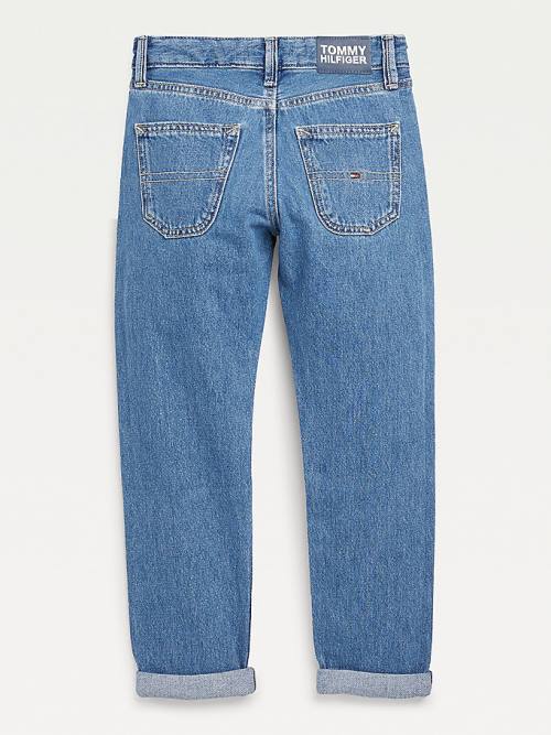 Tommy Hilfiger TH Modern Straight Logo Jeans Jongens Denim | TH618NWT