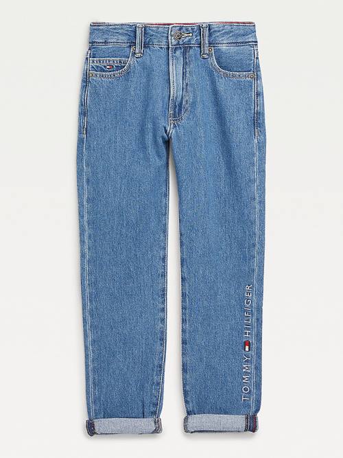 Tommy Hilfiger TH Modern Straight Logo Jeans Jongens Denim | TH618NWT