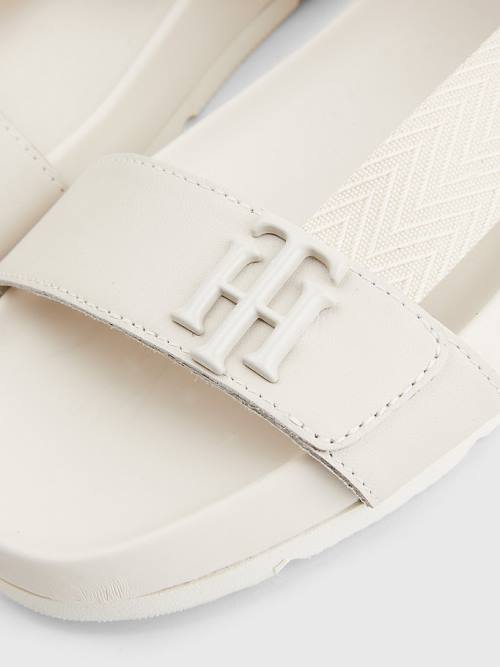 Tommy Hilfiger TH Monogram Riemen Sandalen Dames Beige | TH498XYN