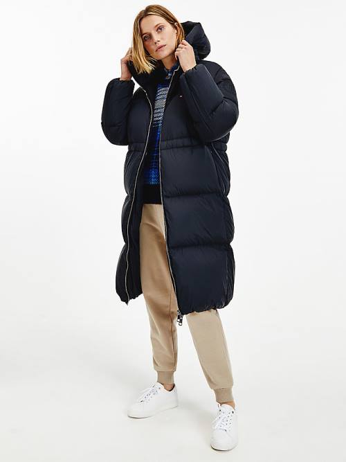 Tommy Hilfiger TH Protect Down Puffer Coat Jassen Dames Zwart | TH045FIN