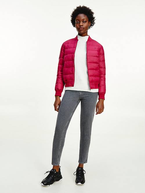 Tommy Hilfiger TH Protect Lichtgewicht Filled Bomber Jassen Dames Rood | TH315WZI