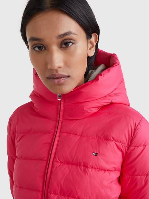 Tommy Hilfiger TH Protect Met Capuchon Padded Jassen Dames Roze | TH872IDM