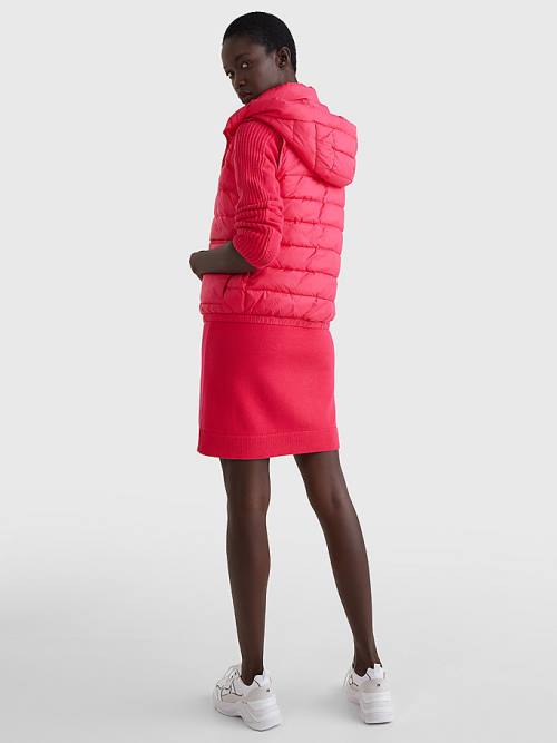 Tommy Hilfiger TH Protect Met Capuchon Padded Vest Jassen Dames Roze | TH894AHK