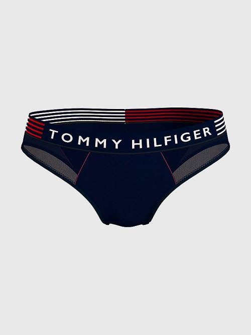 Tommy Hilfiger TH Stretch Logo Waistband Briefs Ondergoed Dames Blauw | TH985VXJ