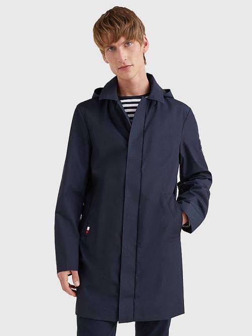 Tommy Hilfiger TH Tech Car Coat Jassen Heren Blauw | TH089NKM