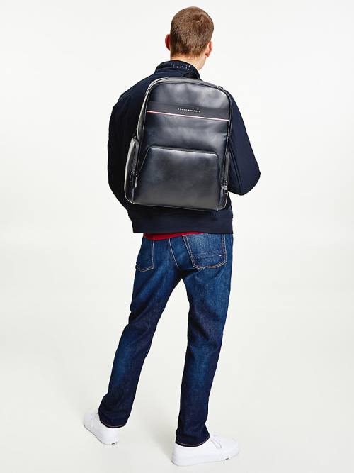 Tommy Hilfiger TH Tech Commuter Backpack Tassen Heren Zwart | TH013ALW