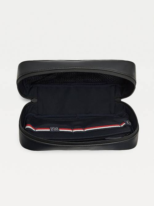 Tommy Hilfiger TH Tech Commuter Recycled Pouch Tassen Heren Zwart | TH014ZAQ