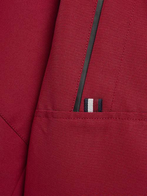 Tommy Hilfiger TH Tech Recycled Met Capuchon Parka Jassen Jongens Rood | TH964MVE