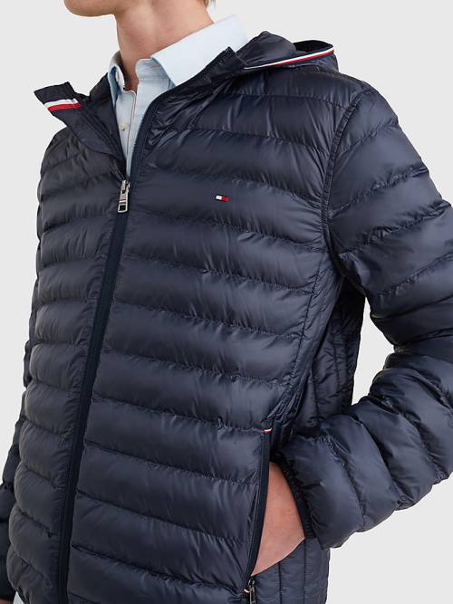 Tommy Hilfiger TH Warm Packable Met Capuchon Jassen Heren Blauw | TH942KTU