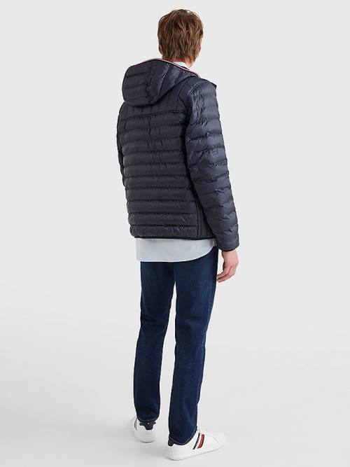 Tommy Hilfiger TH Warm Packable Met Capuchon Jassen Heren Blauw | TH942KTU