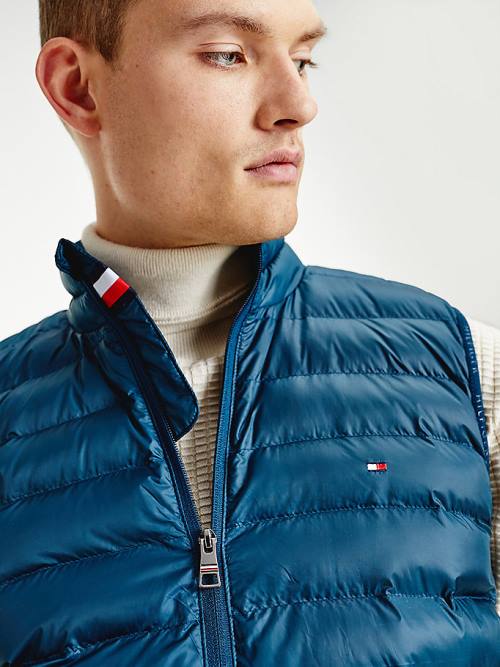 Tommy Hilfiger TH Warm Packable Padded Gilet Jassen Heren Blauw | TH870BQA