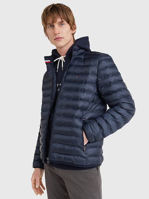 Tommy Hilfiger TH Warm Padded Jassen Heren Blauw | TH045KRX